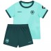 Echipament fotbal Wolves Jorgen Strand Larsen #9 Tricou Deplasare 2025-26 pentru copii maneca scurta (+ Pantaloni scurti)