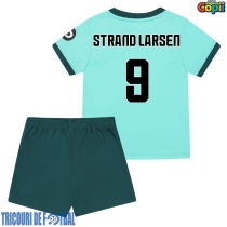 Echipament fotbal Wolves Jorgen Strand Larsen #9 Tricou Deplasare 2025-26 pentru copii maneca scurta (+ Pantaloni scurti)