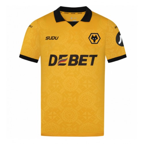 Echipament fotbal Wolves Rodrigo Gomes #21 Tricou Acasa 2025-26 maneca scurta Echipament fotbal Wolves Rodrigo Gomes #21 Tricou Acasa 2025-26 maneca scurta