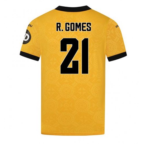 Echipament fotbal Wolves Rodrigo Gomes #21 Tricou Acasa 2025-26 maneca scurta Echipament fotbal Wolves Rodrigo Gomes #21 Tricou Acasa 2025-26 maneca scurta