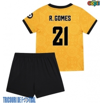 Echipament fotbal Wolves Rodrigo Gomes #21 Tricou Acasa 2025-26 pentru copii maneca scurta (+ Pantaloni scurti)