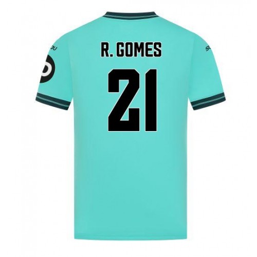 Echipament fotbal Wolves Rodrigo Gomes #21 Tricou Deplasare 2025-26 maneca scurta Echipament fotbal Wolves Rodrigo Gomes #21 Tricou Deplasare 2025-26 maneca scurta