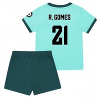 Echipament fotbal Wolves Rodrigo Gomes #21 Tricou Deplasare 2025-26 pentru copii maneca scurta (+ Pantaloni scurti)