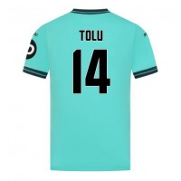 Echipament fotbal Wolves Tolu Arokodare #14 Tricou Deplasare 2025-26 maneca scurta