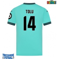 Echipament fotbal Wolves Tolu Arokodare #14 Tricou Deplasare 2025-26 maneca scurta