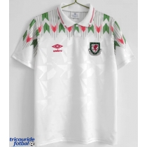 Echipament fotbal Țara Galilor 1990-1991 Tricou Retro Deplasare maneca scurta