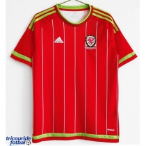 Echipament fotbal Țara Galilor 2015 Tricou Retro Acasa maneca scurta