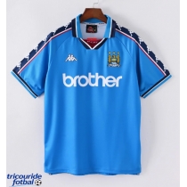 Manchester City 1997-1999 Tricou Retro Acasa maneca scurta