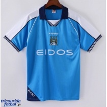 Manchester City 1999-2001 Tricou Retro Acasa maneca scurta