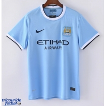 Manchester City 2013-2014 Tricou Retro Acasa maneca scurta